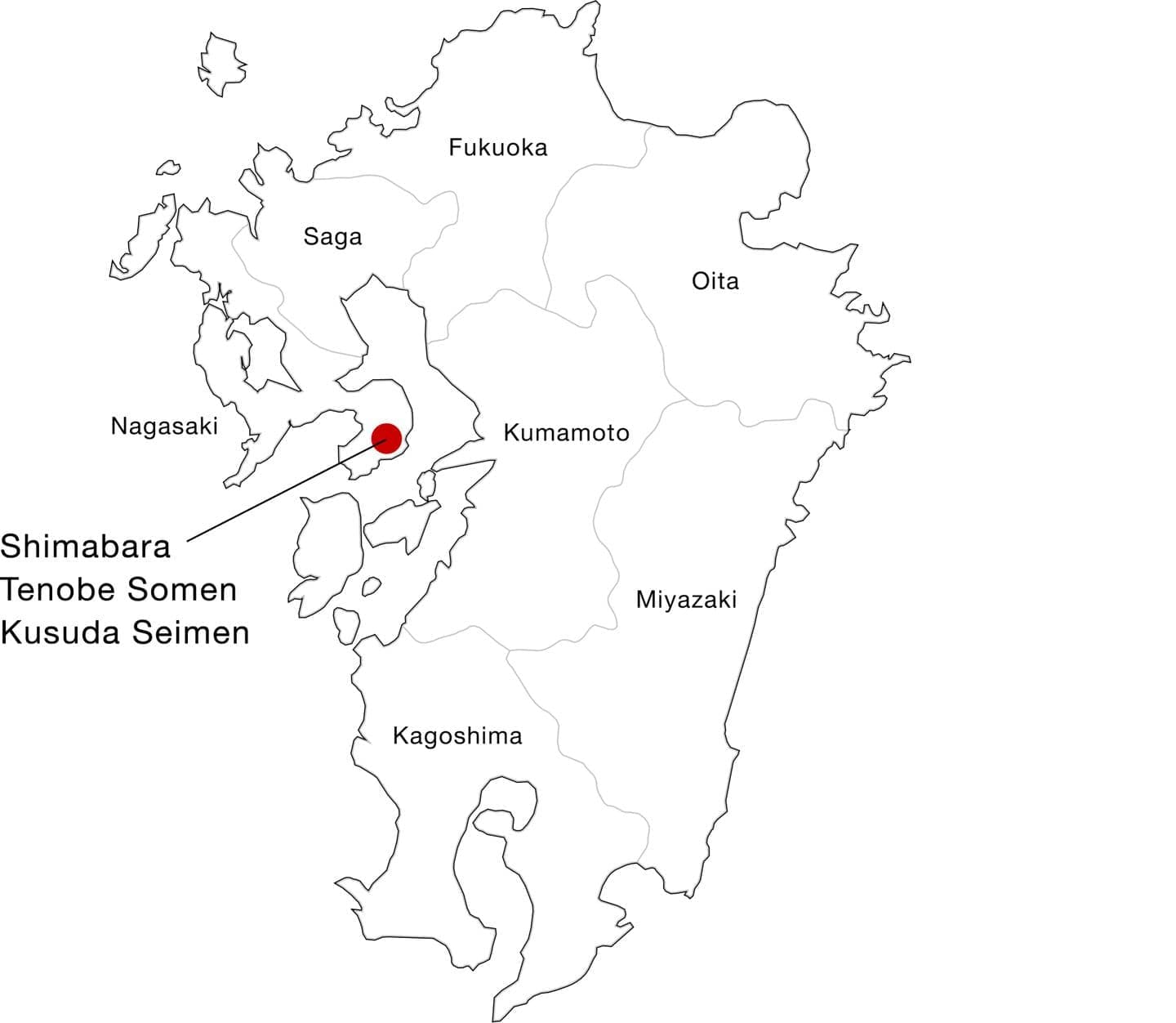 島原手延そうめん地図